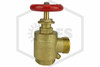 Hose Angle Valve | 1-1/2 in. FNPT x MNST | Cast Brass | 300 PSI | Side Image | QRFS