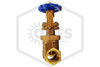 Front View of 1 1/2" (38.1 mm) OS&Y Valve | Bronze Gate Valve