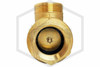 Bottom of 2 1/2" (63.5 mm) Brass Hose Angle Valve F NPT x M NPSH - UL & FM Approved!
