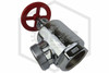 Hose Angle Valve | 2-1/2 in. FNPT x MNST | Polished Chrome | 300 PSI | Threads Image | QRFS™