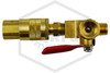 Bleeder Valve for Test Caps | Single Ball | 1/4 in. NPT | Quick Disconnect | QRFS™ | Bottom