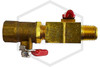 Bleeder Valve for Test Caps | Double Ball | 1/4 in. NPT | QRFS™ | Top