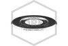 Fire Sprinkler Trim Ring | 5 in. OD. | 2 in. Hole | Chrome | Side