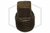 Black Iron Fitting | Square Head Plug | 1/4 in. NPT | Iron | QRFS™ | Hero