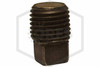 Black Iron Fitting | Square Head Plug | 1/4 in. NPT | Iron | QRFS | Upright