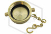 Brass Cap and Chain | 1-1/2 in. NST | Cast Brass | QRFS | Bottom Image