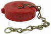 Plastic Cap and Chain | 2-1/2 in. NST | Red | QRFS | Side Image