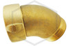 45-Degree Flow Nozzle Elbow | 2-1/2 in. F NST x 2-1/2 in. M NST | Brass | QRFS™ | Side