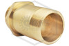 Hose Rack Brass Nipple | 1-1/2 in. | M NPT x M NST | RN 1.5" BR