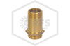 Hose Rack Brass Nipple | 1-1/2 in. | M NPT x M NST | RN 1.5" BR