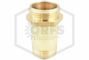 Hose Rack Brass Nipple | 2-1/2 in. | M NPT x M NST