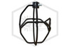 Heavy Duty Head Guard | Vertical Mount | Black | Side Image | QRFS™