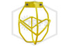 Heavy Duty Head Guard | Vertical Mount | Yellow | Front Image | QRFS™