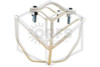 Heavy Duty Head Guard | Horizontal Mount | White | Clamps Image | QRFS™