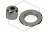 Adjustable Escutcheon | Cup with Skirt B | Chrome | 1/2 in. Sprinkler | Pieces