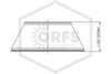 Retrofit Adjustable Escutcheon | Split Cup with Skirt A | Chrome | 1/2 in. Sprinkler | Skirt Height