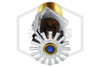 Senju™ SS2551 Chrome 286F QR Pendent 002-5023 Deflector Image | QRFS™