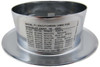 Reliable™ F1 Escutcheon | Chrome | 3/4 in. Sprinkler | QRFS™ | Label