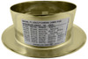 Reliable™ F1 Escutcheon | Bright Brass | 3/4 in. Sprinkler | QRFS™ | Label