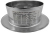 Reliable™ F1 Escutcheon | Satin Chrome | 3/4 in. Sprinkler | QRFS™ | Label