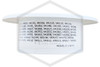 Viking™ E-1 Escutcheon | White Stainless | 1/2 in. Sprinkler | QRFS™ | Label