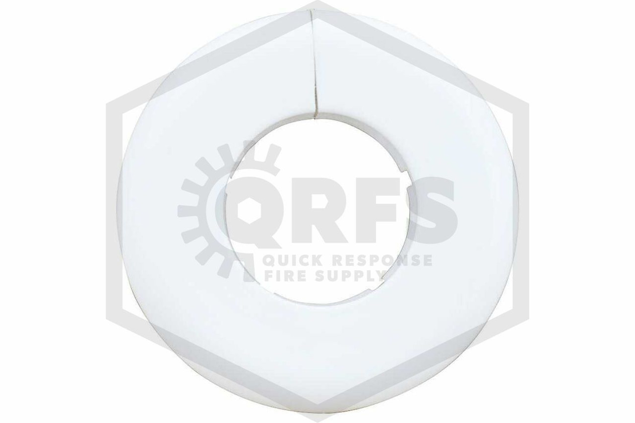 Pipe Wall Plate Plastic White 21/2 in. IPS 3 in. Inner Diameter