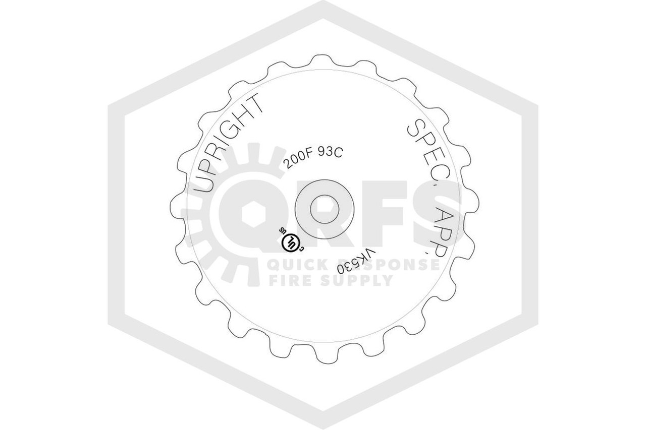 Upright Sprinkler Head | VK530 Viking™ | 11.2K Chrome 200F