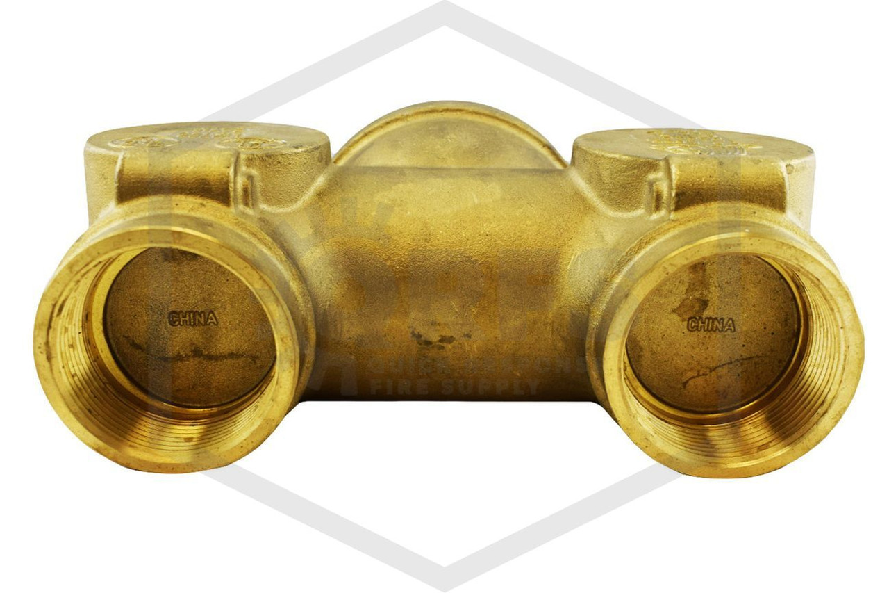 【F,dc】 Recessed Straight FDC | 4 x 2.5 x 2.5 NPT | Cast Brass
