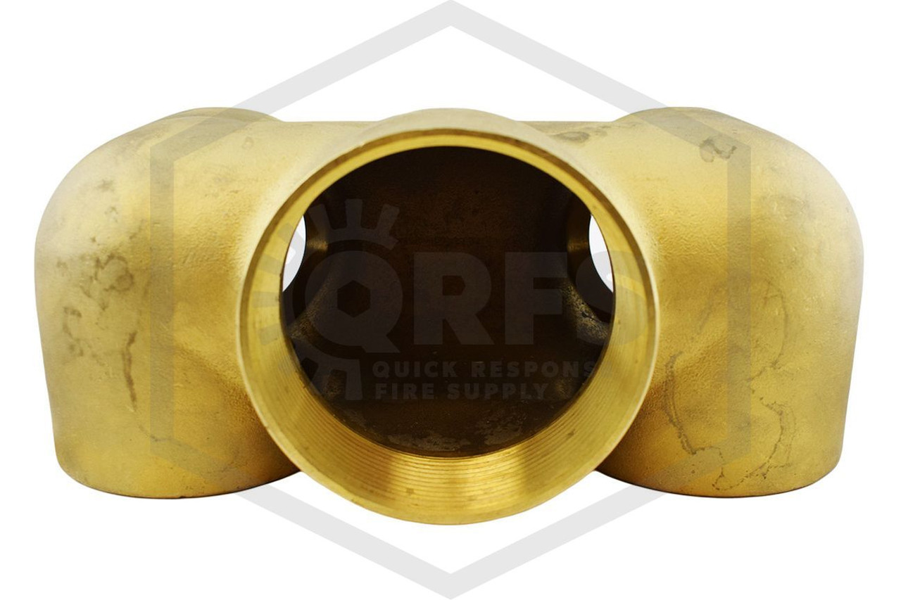 Recessed Straight FDC | 4 x 3 x 3 NPT | Cast Brass
