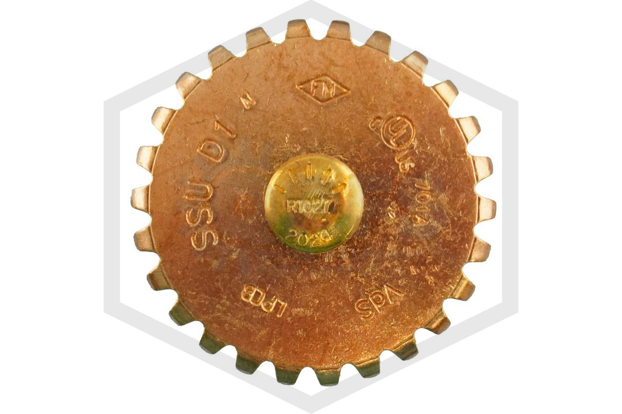 Upright Sprinkler Head | R1027 Reliable™¬® | 8.0K Brass 165F