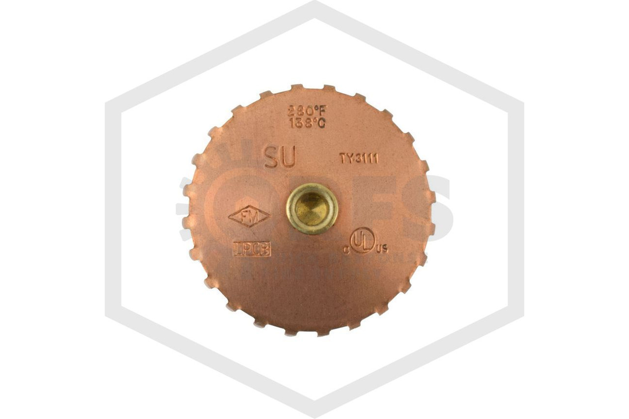 Upright Sprinkler Head | TY3111 Tyco™ | 5.6K Brass 280F