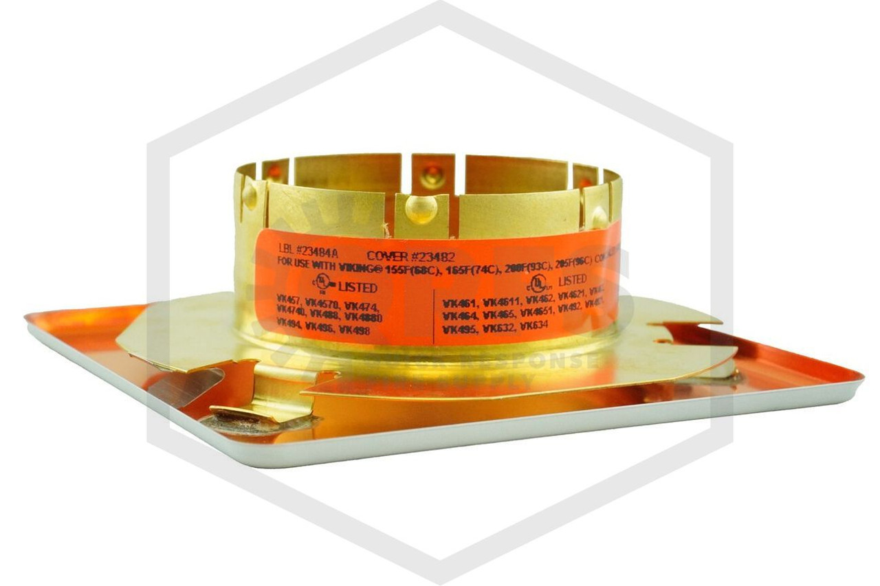 Fire Sprinkler Cover | Square Viking™ | White 139F