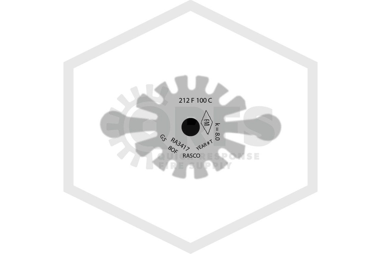 Concealed Pendent Sprinkler | Reliable™ | RA3417 | 8.0K