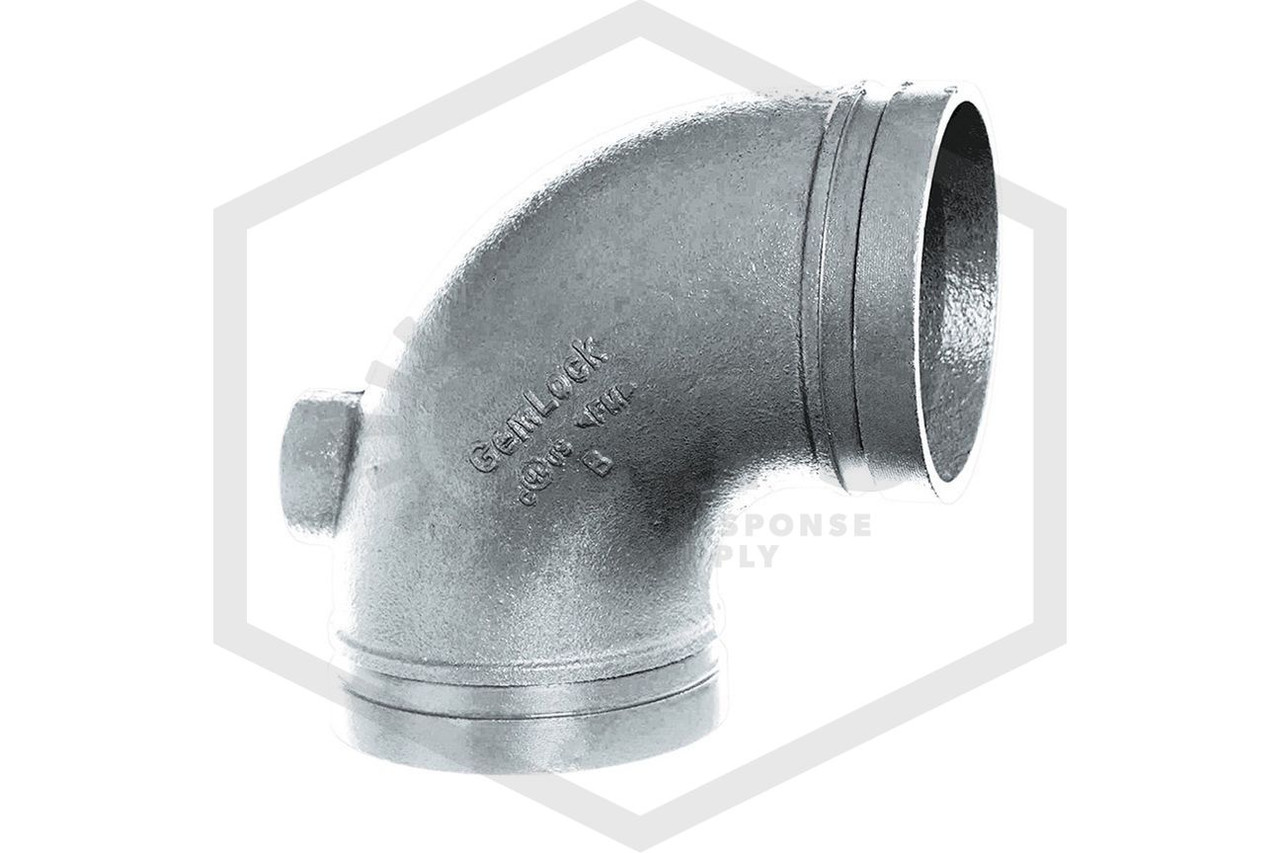 Grooved 90 Drain Elbow | GemLock™ | 1-1/2 in. | Galvanized | 400-210-11040
