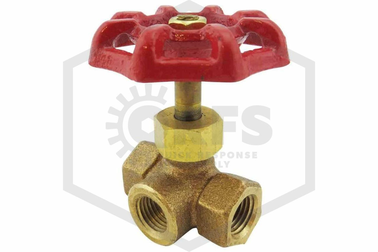 Three Way Valve Brass 1/4 in.