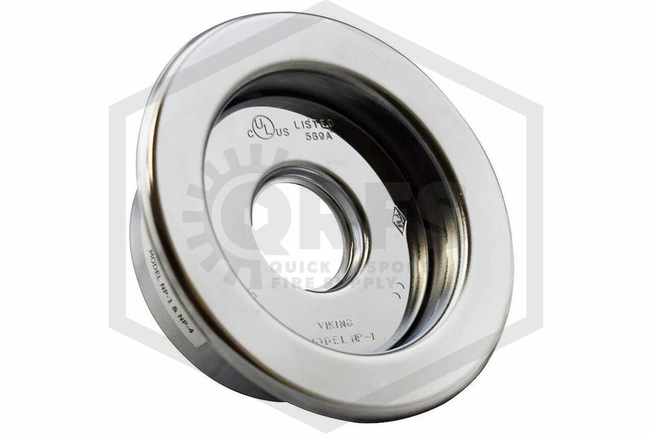 Viking Escutcheon Model NP1 Recessed 3/4 in. Sprinkler Chrome 22071F