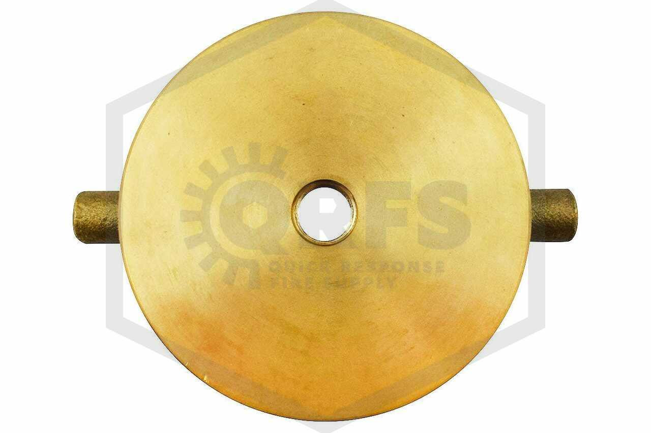 Heavy Duty Brass Fireman Style Hose Nozzle - Fits All Standard