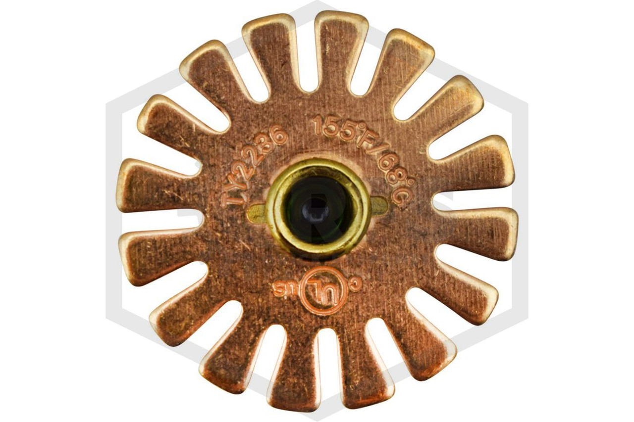 Pendent Sprinkler | TY2236 Tyco™ | Brass 4.9k 155F | Residential