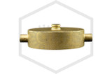 Brass Cap and Chain | 1-1/2 in. NST | Polished Brass