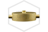 Brass Cap and Chain | 2-1/2 in. NST | Polished Brass