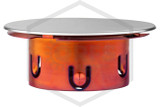 Tyco™ LFII Cover Plate | Brushed Chrome | 139F | 3-1/4 in. OD | 3/4 in. Adj. | 56-891-9-135 | QRFS™ | Side