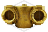 Recessed/Concealed FDC | Angled | Double Clapper | 4 in. x 2-1/2 in. x 2-1/2 in. NPT | Cast Brass | QRFS™ | Hero