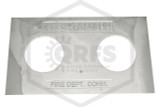 FDC Identification Plate | 2-1/2 in. | Square | Auto Spkr/Standpipe | Polished Chrome | QRFS | Hero