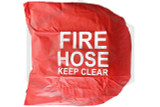 Cover for 26 in. Hose Reels | Fabric Reinforced PVC | Red w/ White Lettering | QRFS | Hero