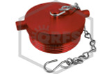 Aluminum Plug and Chain | 2-1/2 in. NST | Red | QRFS | Hero