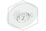 Viking™ VK426 Flush Institutional Pendent Sprinkler | QR | 5.6K | White | 165F | 19663MC/W | QRFS™ | Assembled w/ 4in. Escutcheon