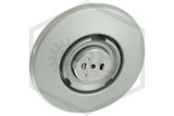Viking™ Flush Institutional Escutcheon | Painted Grey | 1/2 in. Sprinkler | 23196M/RAL9006 | QRFS™ | Assembled