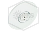 Viking™ Flush Institutional Escutcheon | Painted White | 4 in. OD | 1/2 in. Sprinkler | 23197M/W | QRFS™ | Pair