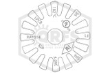 Reliable™ RA1314 Pendent Sprinkler | SR | 5.6K | Brass | 360F | F56P6BN | QRFS™ | Deflector