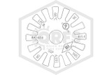 Reliable™® RA1414 Pendent Sprinkler | QR | 5.6K | White | 155F | F1FR56P1WN | QRFS™ | Deflector
